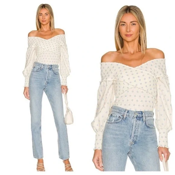 BB DAKOTA BY STEVE MADDEN Steve Madden Girl Talk Top In Ivory Size XS - Picture 1 of 7